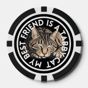 Lot De Jeton De Poker Tabby Chat meilleur ami