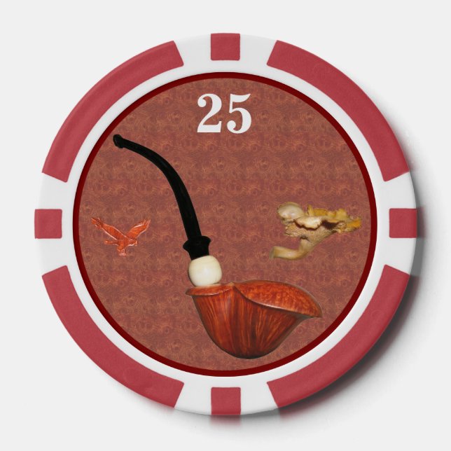 Lot De Jeton De Poker Teddy Poker Chip Champignons rouges (Recto)