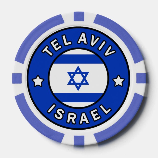 Lot De Jeton De Poker Tel Aviv Israël (Recto)