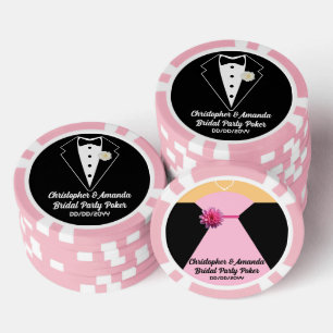 Lot De Jeton De Poker Tenue de Mariage Poker Smoking Noir Robe de Mariée