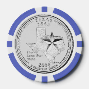 Lot De Jeton De Poker Texas State Quarter