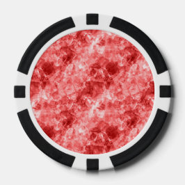 Lot De Jeton De Poker Texture rouge dégraissée