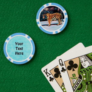Lot De Jeton De Poker Tigre de Sibérie
