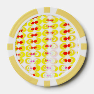 Lot De Jeton De Poker Tissu Pop Art