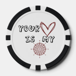 Lot De Jeton De Poker Ton coeur est mon boussole