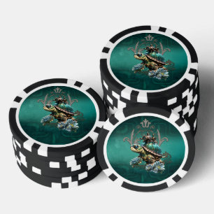 Lot De Jeton De Poker Tortue vapeur unique