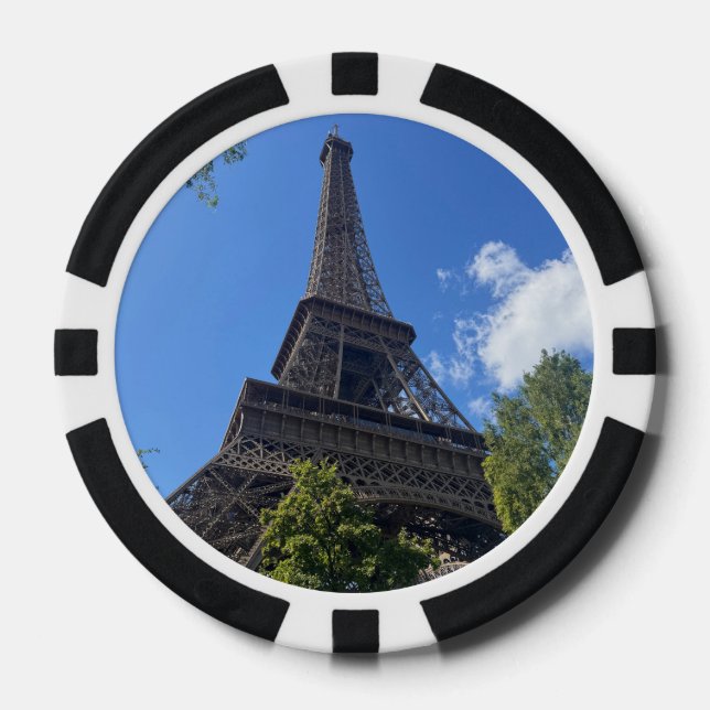 Lot De Jeton De Poker Tour Eiffel, Paris, France  (Recto)