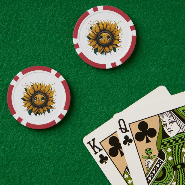 Lot De Jeton De Poker tournesol (Table de poker (double))