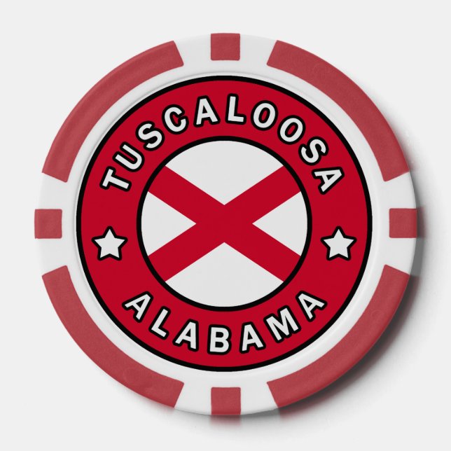 Lot De Jeton De Poker Tuscaloosa Alabama (Recto)