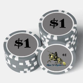 Lot De Jeton De Poker Un dollar (logo)