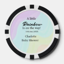Un petit arc-en-ciel arrive nom de la baby shower 