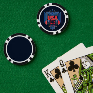 LOT DE JETON DE POKER USA 1776-2026