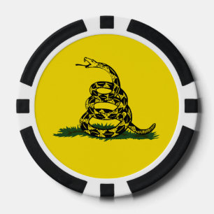 Lot De Jeton De Poker Variante du drapeau de Gadsden