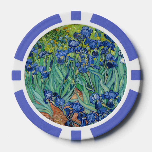 Lot De Jeton De Poker Vincent Van Gogh - Irises (Recto)