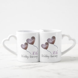 Lot De Mugs 30e anniversaire de la mariage perle ballons cardi