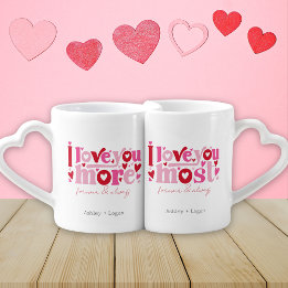 Lot De Mugs Je t'aime de plus en plus mignon Couple personnali