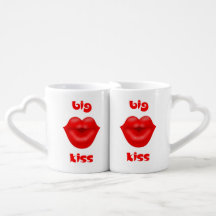 Lèvres rouges gros baiser