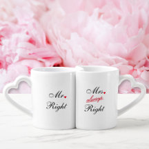 M. Right Mme Always Funny Mariage Anniversaire Nom