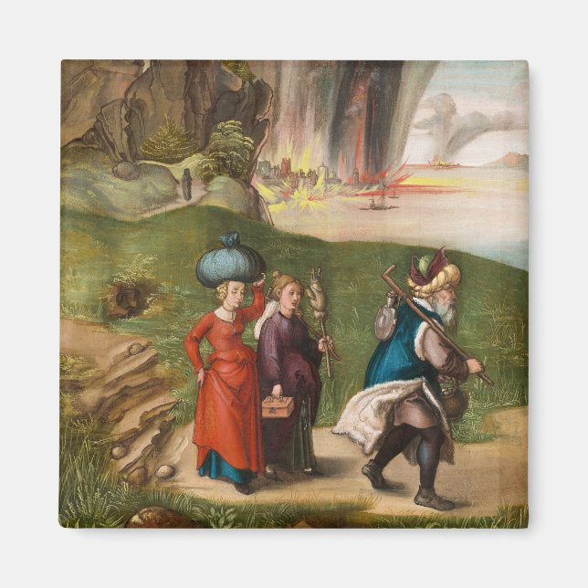 Lot und Seine Töchter von Albrecht Durer Magnet (Vorne)