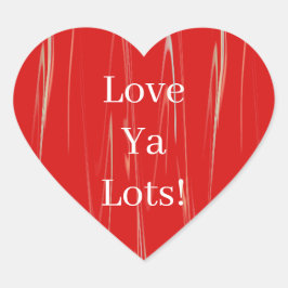 Lot Ya Lots Herz-Aufkleber