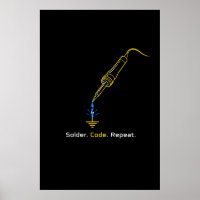 Löten Code Wiederholen Embedded Engineering Poster