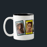 Loteria Mexican Bingo Card Custom Zweifarbige Tasse<br><div class="desc">Eine niedliche,  kundenspezifische Loterie inspirierte Tasse für finale Junggeselinnen-Abschiede und Brautpartys. Fügen Sie Ihre eigenen Fotos mit der Personalisierungsfunktion hinzu. Melden Sie mich,  mehr Karten/ für die personalisierte Anzahl von Karten und spezielle Design-Anforderungen hinzuzufügen.</div>