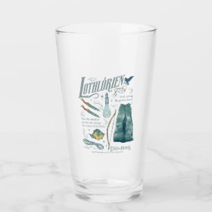LOTHLORIEN™ Aquarell-Collage-Grafik Glas