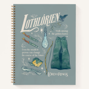 LOTHLORIEN™ Aquarell-Collage-Grafik Notizbuch