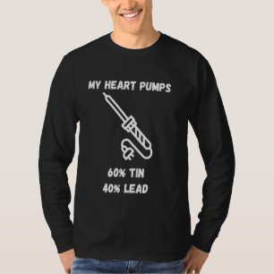 Lötkolben 60 t 40 Bleidraht Kernhobbyist T-Shirt