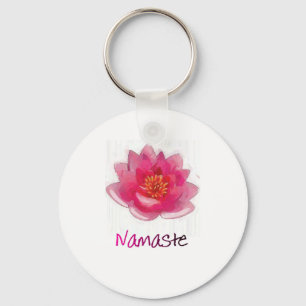 Lotos-Blume "Namaste" Yoga-Geschenke Schlüsselanhänger
