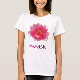 Lotos-Blume "Namaste" Yoga-Geschenke T-Shirt