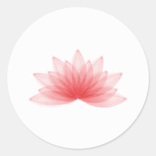 Lotos-Blume Runder Aufkleber