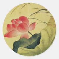 Lotos-Blumen-chinesische feine Kunst