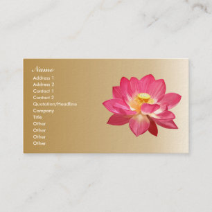 Lotos-Blumen-Geschäfts-Karte Visitenkarte