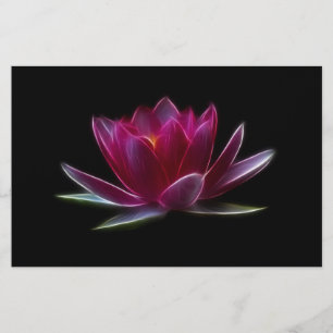 Lotos-Blumen-Wasser-Pflanze Briefpapier