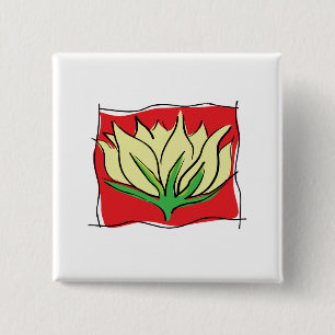 Lotos-Blumen-Yoga Button