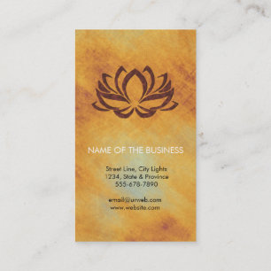 Lotos-Blumen-Yoga-Lehrer-Meditation holistisch Visitenkarte
