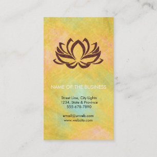Lotos-Blumen-Yoga-Lehrer-Meditation holistisch Visitenkarte