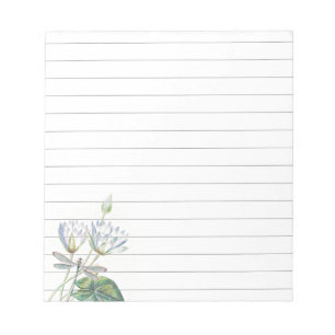 Lotos und Libelle Notizblock