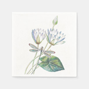 Lotos und Libelle Serviette