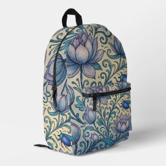 Lotos und Skarabäus Bedruckter Rucksack