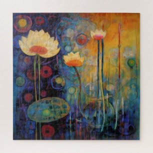 Lotos- und Wasserlilien-Puzzle