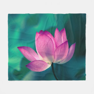 Lotos-Wasser-Lilien-Blume Fleecedecke