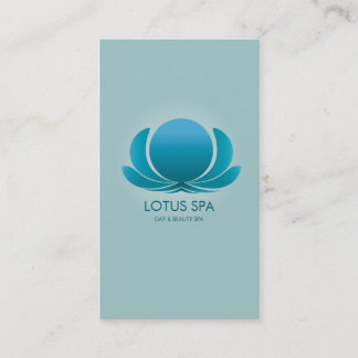 LOTOS-WELLNESS-CENTER-BLAU VISITENKARTE