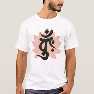 Lotosblume mit Dainichi Nyorai Bonji-Symbol  T-Shirt