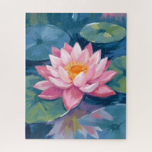 Lotosblume Seerosenblatt Aquarell