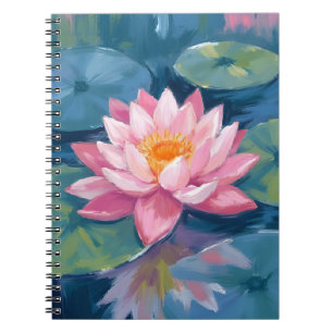 Lotosblume Seerosenblatt Aquarell Notizblock
