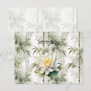 Lotosblumen Gelassenheit Postkarte