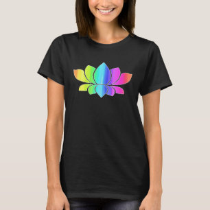 Lotosblumen-Regenbogen-Yoga-Namaste-Meditation Fra T-Shirt