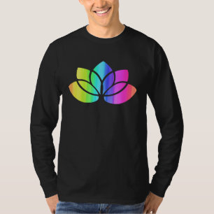 Lotosblumen-Regenbogen-Yoga-Namaste-Meditation-Fra T-Shirt